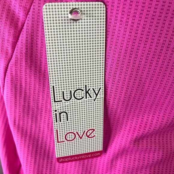 Lucky in Love Racerback Tank, Size Large - Picture 8 of 9